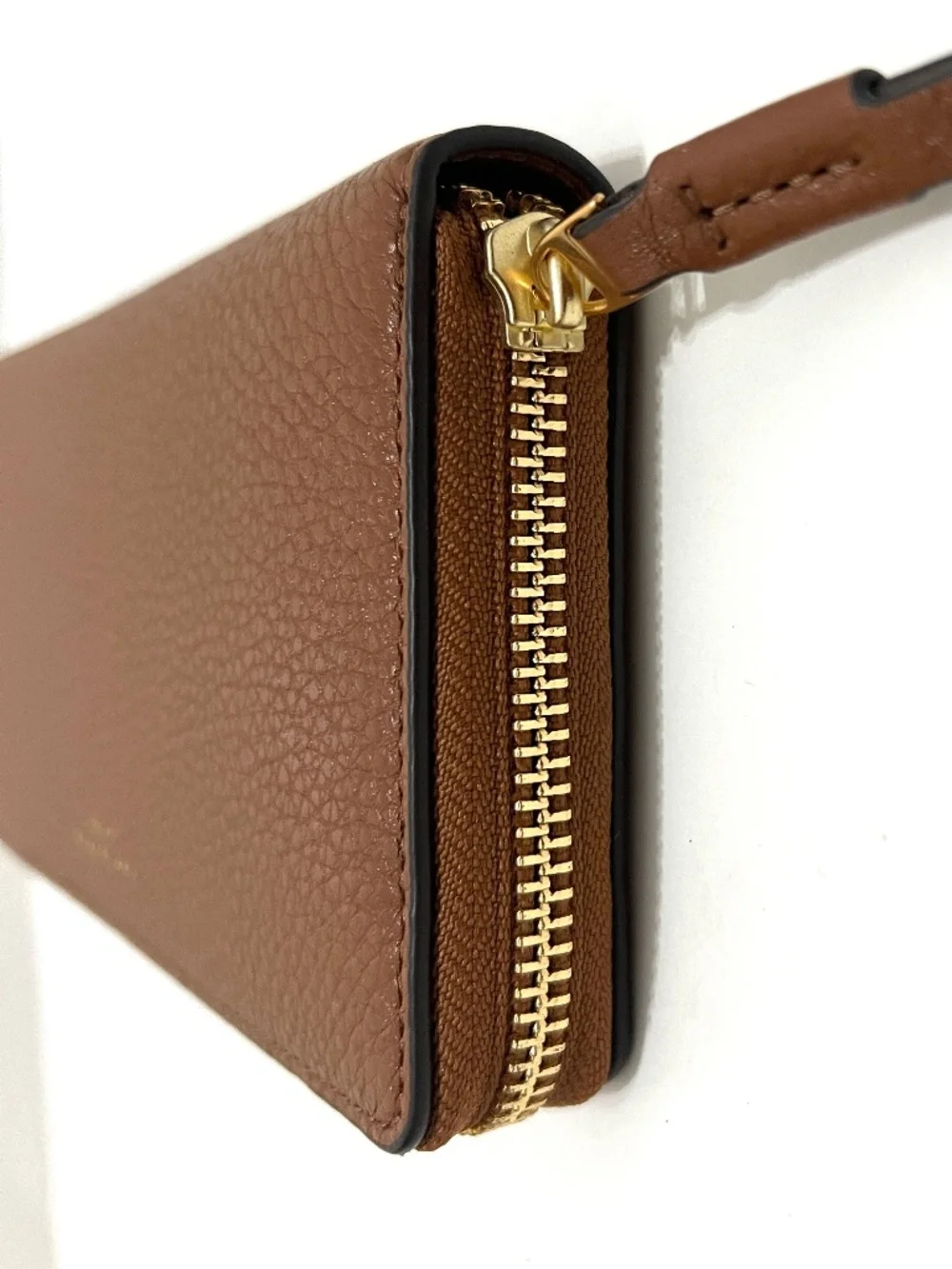 NWT Tory Burch Perry Zip Continental Wallet - Light Umber